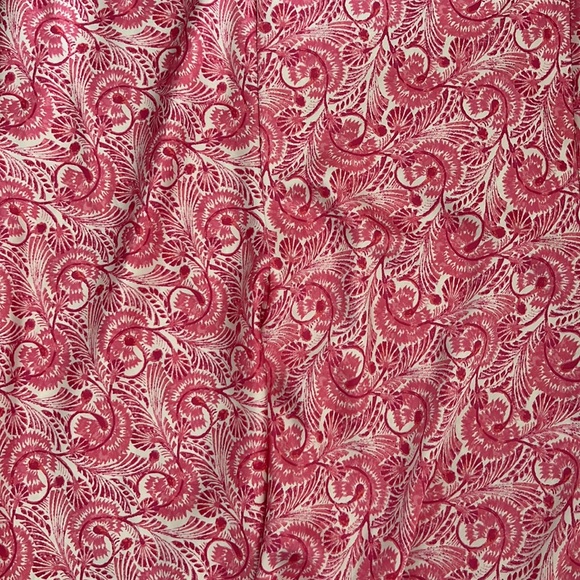 J Crew Fitted Maxi skirt , satin fabric , pink floral print - Picture 4 of 5